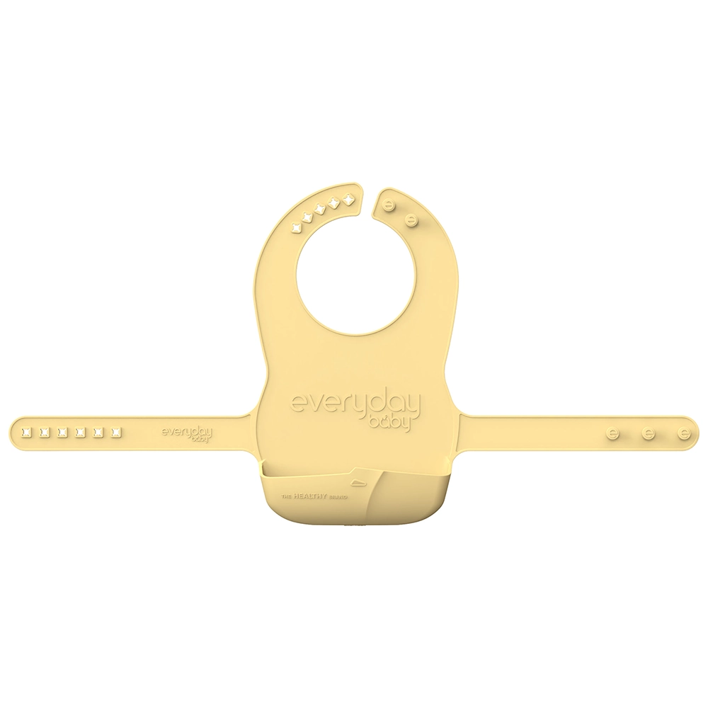  Everyday Baby silikoni ruokalappu Soft Yellow
