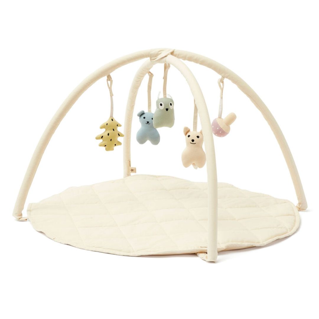 Kids Concept Baby Gym tekstiili luonnonvalkoinen