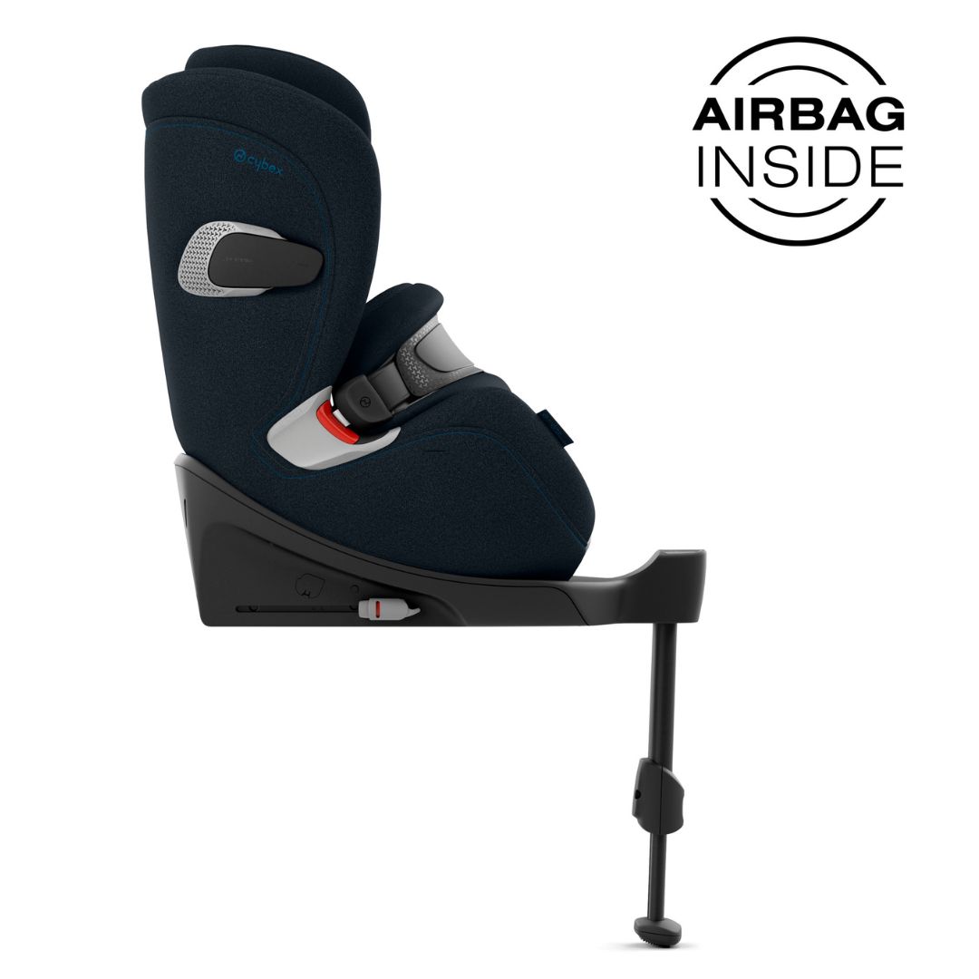 Cybex Anoris T2 -autonistuin ja turvatyyny i-size Plus Nautical Blue -merenkulun sininen väri
