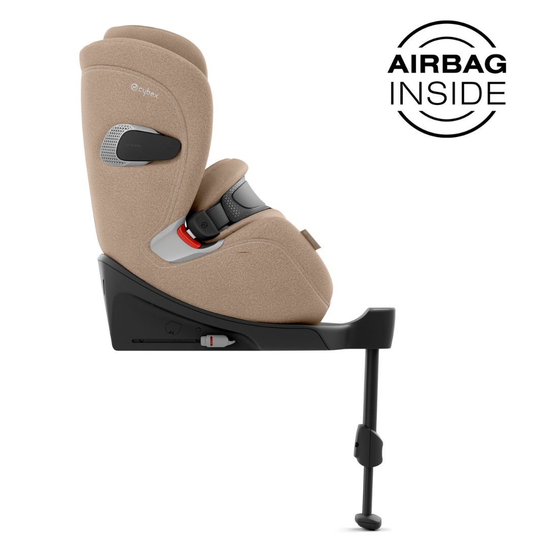 Cybex Anoris T2 turvaistuin, jossa on turvatyyny i-size Plus Cozy Beige