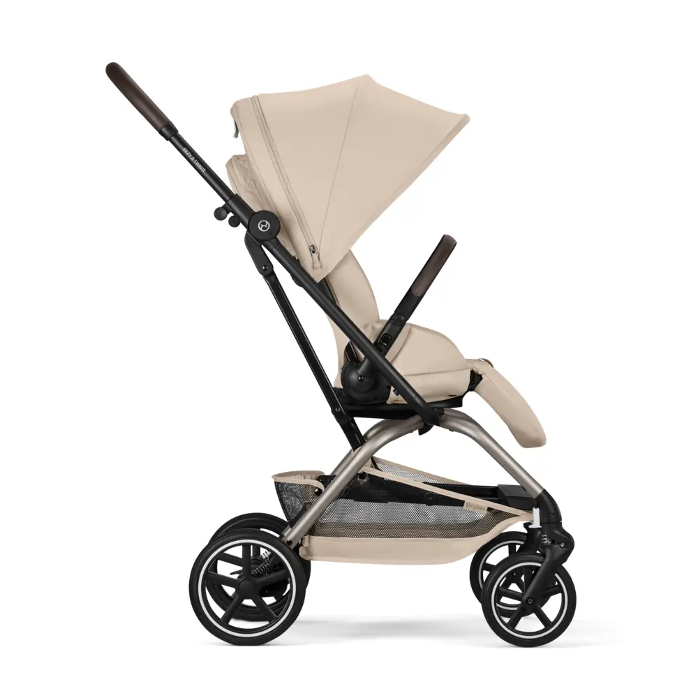 Cybex EEZY S TWIST -rattaat + 2 TPE-turvaistuinta, Almond Beige