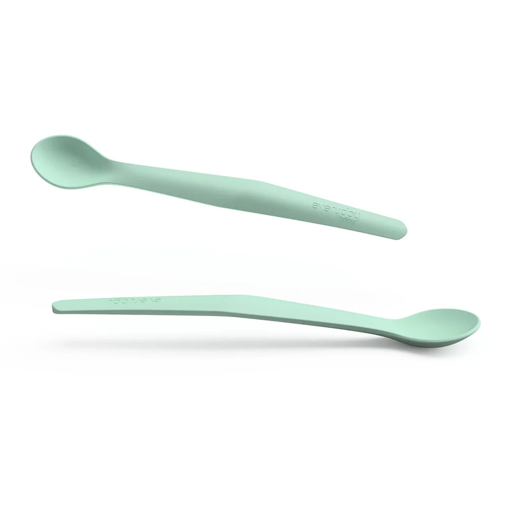 Everyday Baby silikonilusikka 2-pakkaus Mint Green