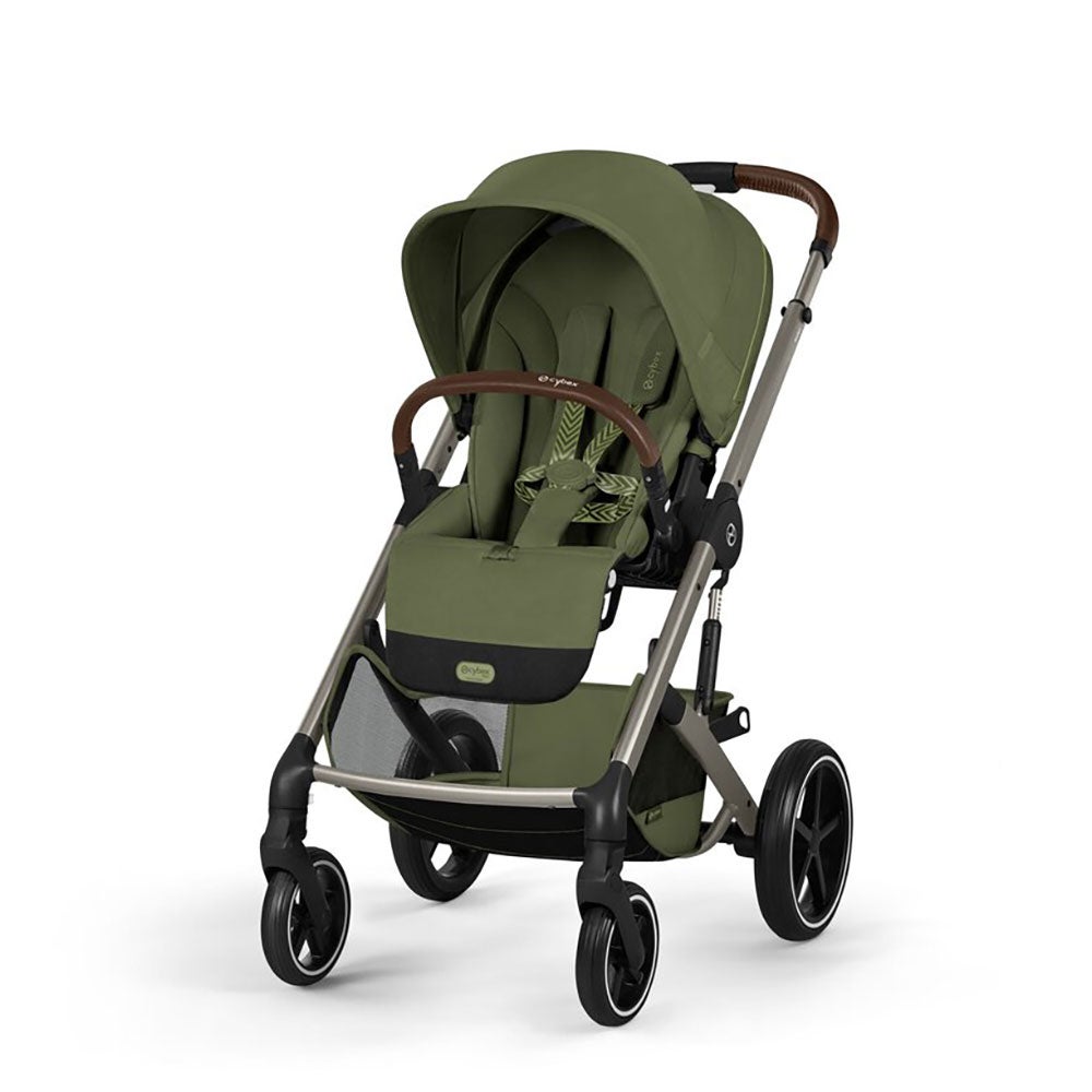 Cybex Balios S Lux TPE, sis. kokoontaitettavan vaunukopan Moss Green