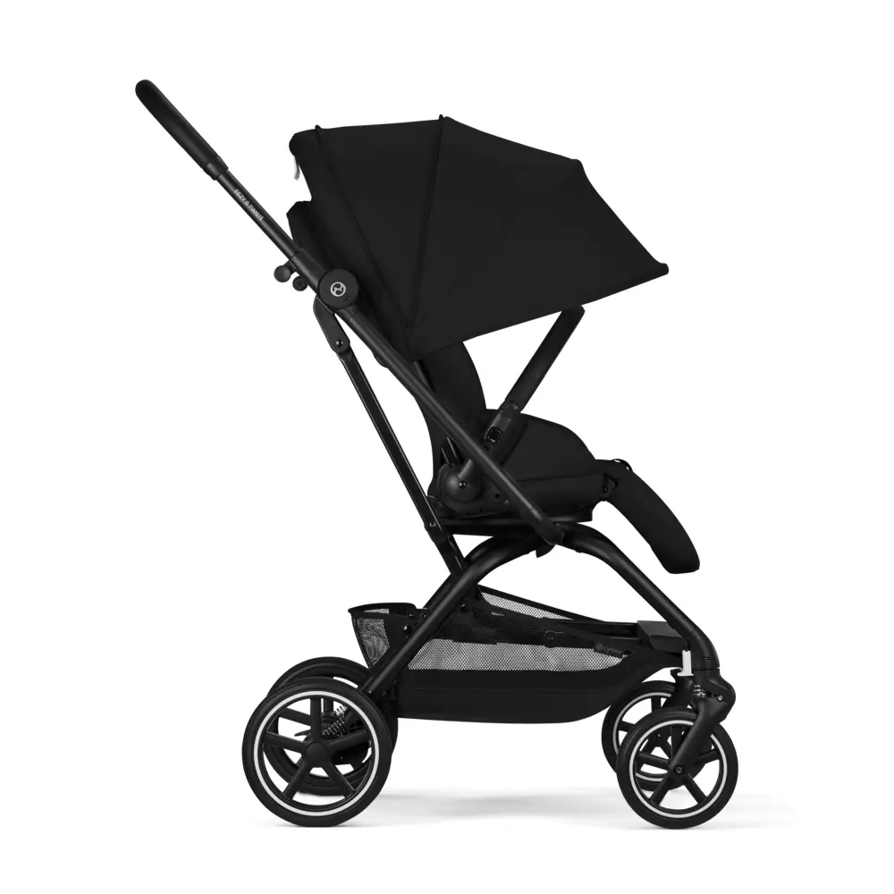 Cybex EEZY S TWIST -rattaat+ 2 mustaa, Magic Black