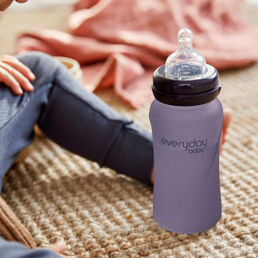 Everyday Baby -tuttipullo, lämpötunnistin, Healthy +, 240 ml - Blueberry
