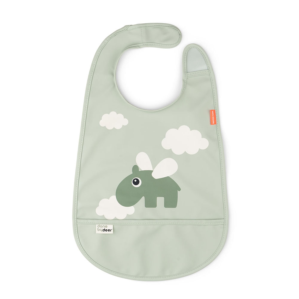 Done by Deer ruokalappu Happy clouds Green