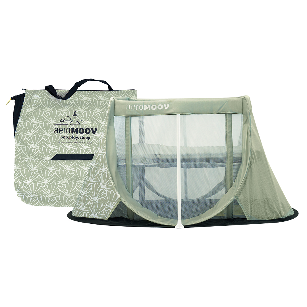 AeroMoov Pop-up-matkasänky Seashell Oliivi