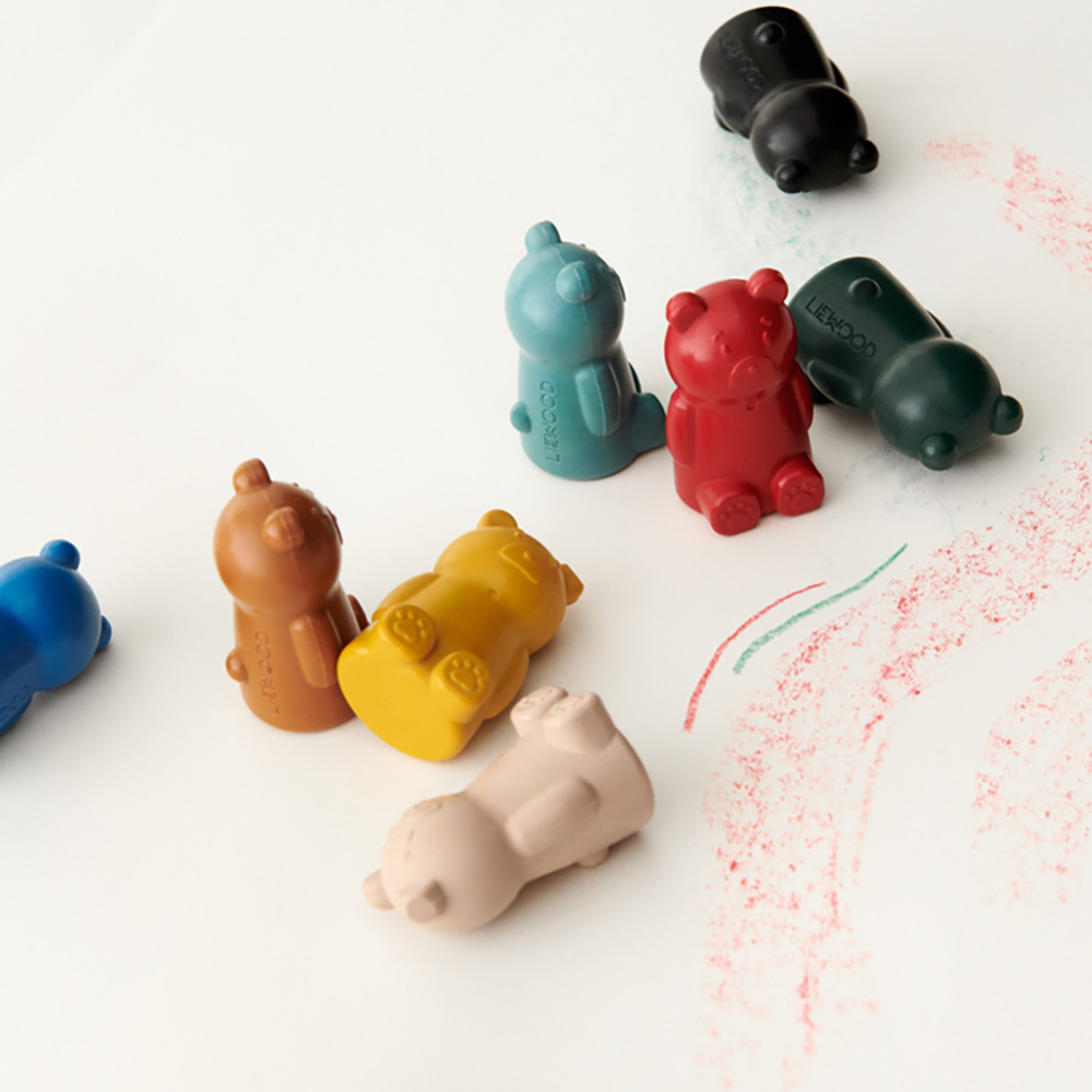 Liewood Wallace Crayons 9-Pack Yellow täyteläinen monisekoitus