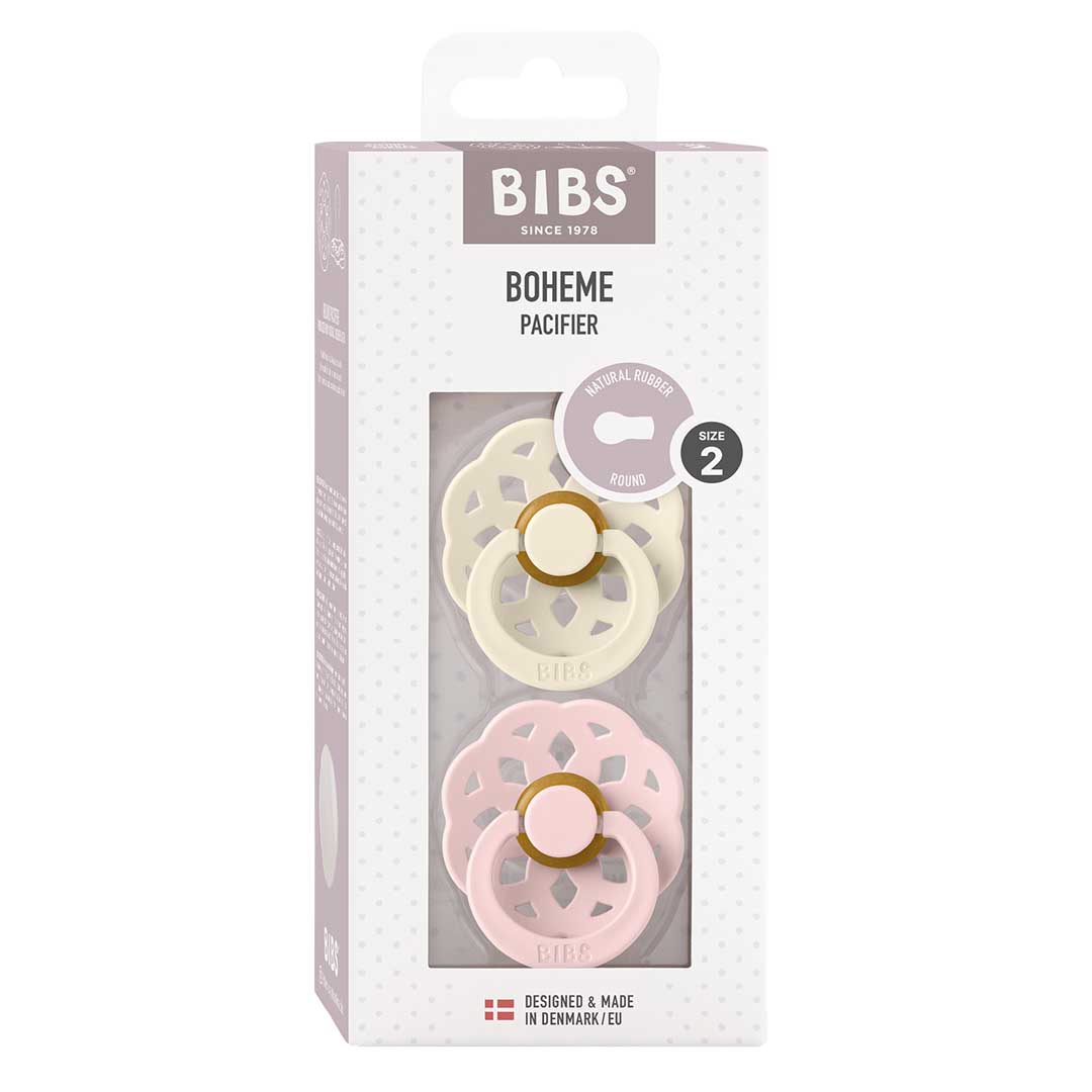 BIBS pöytäliina Boheme 2-pack 6-18m Ivory/Blossom