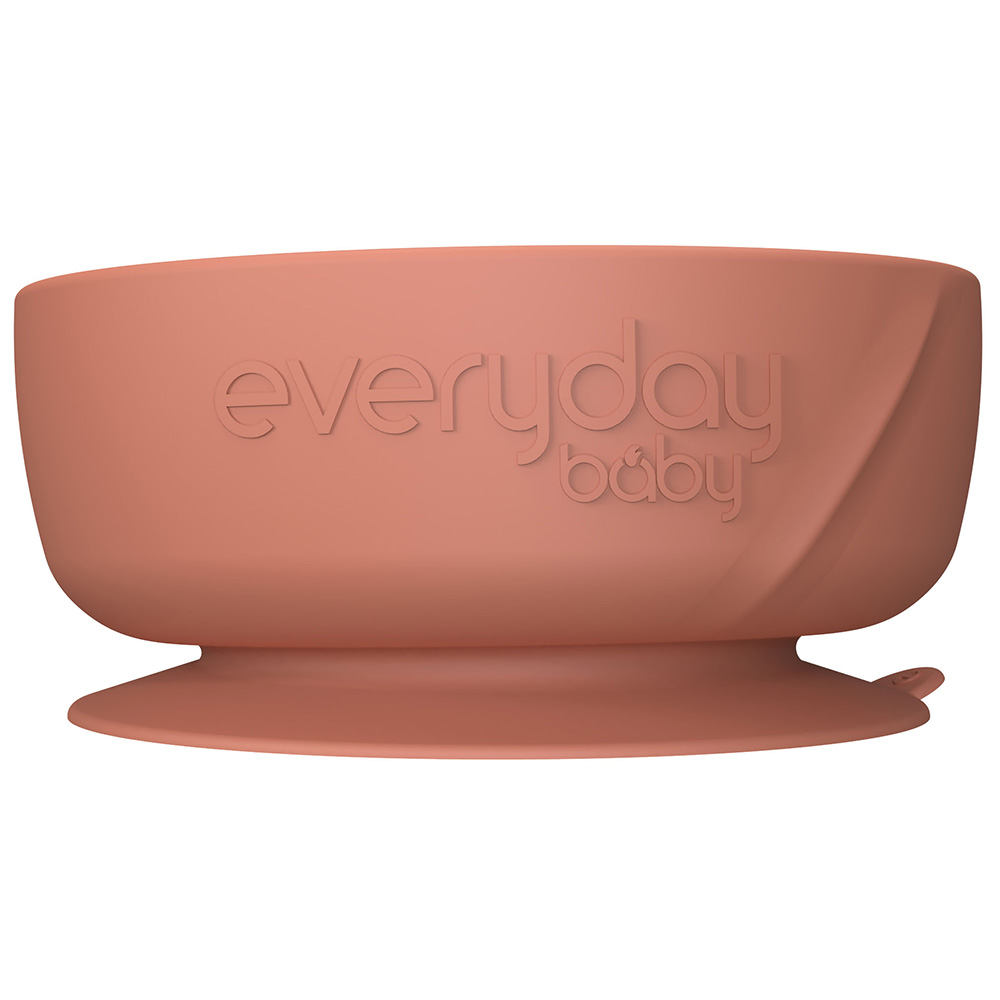 Everyday Baby silikonikulho imukupilla Nature Red