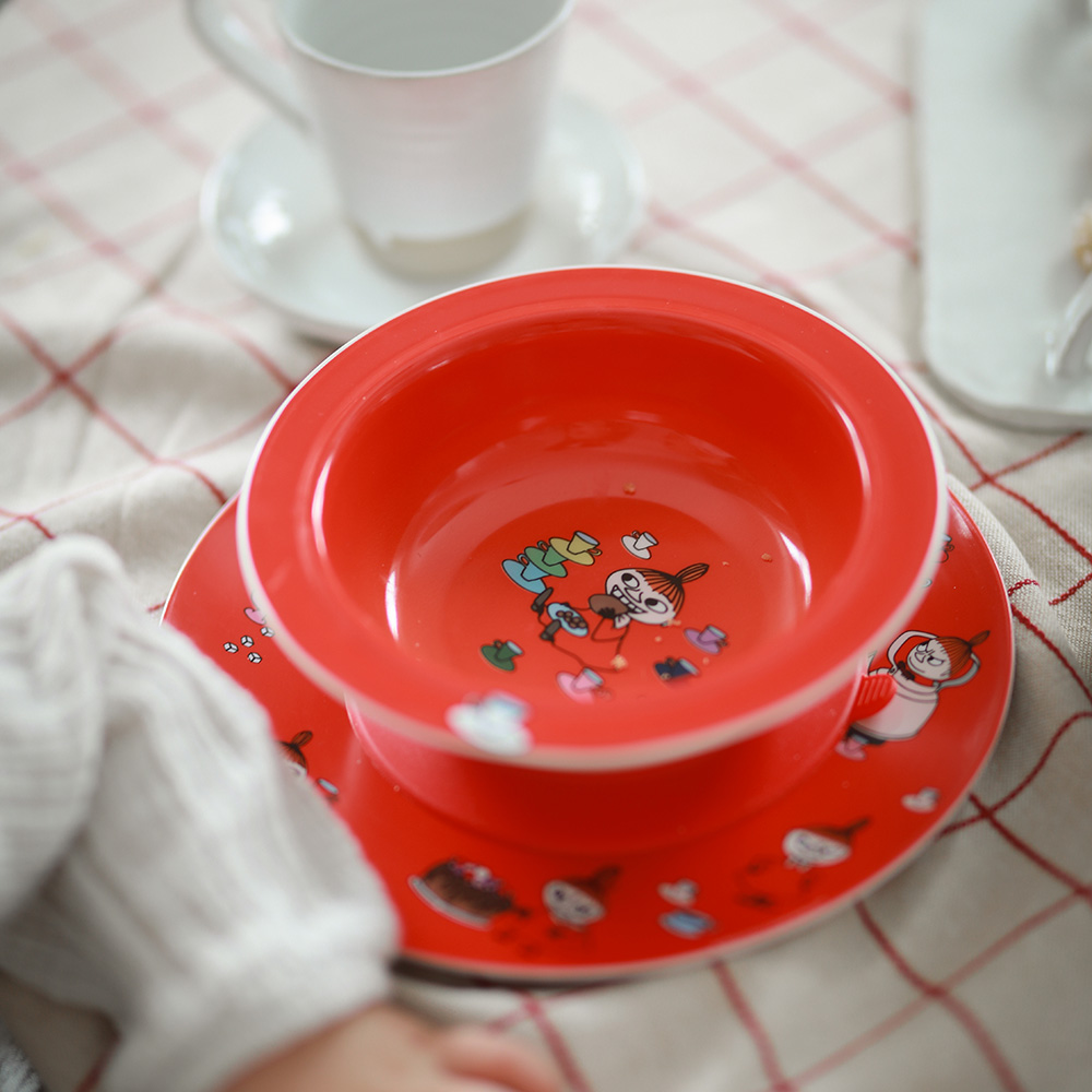 Rätt Start Muumi Lilla My, Imukuppilautanen, punainen