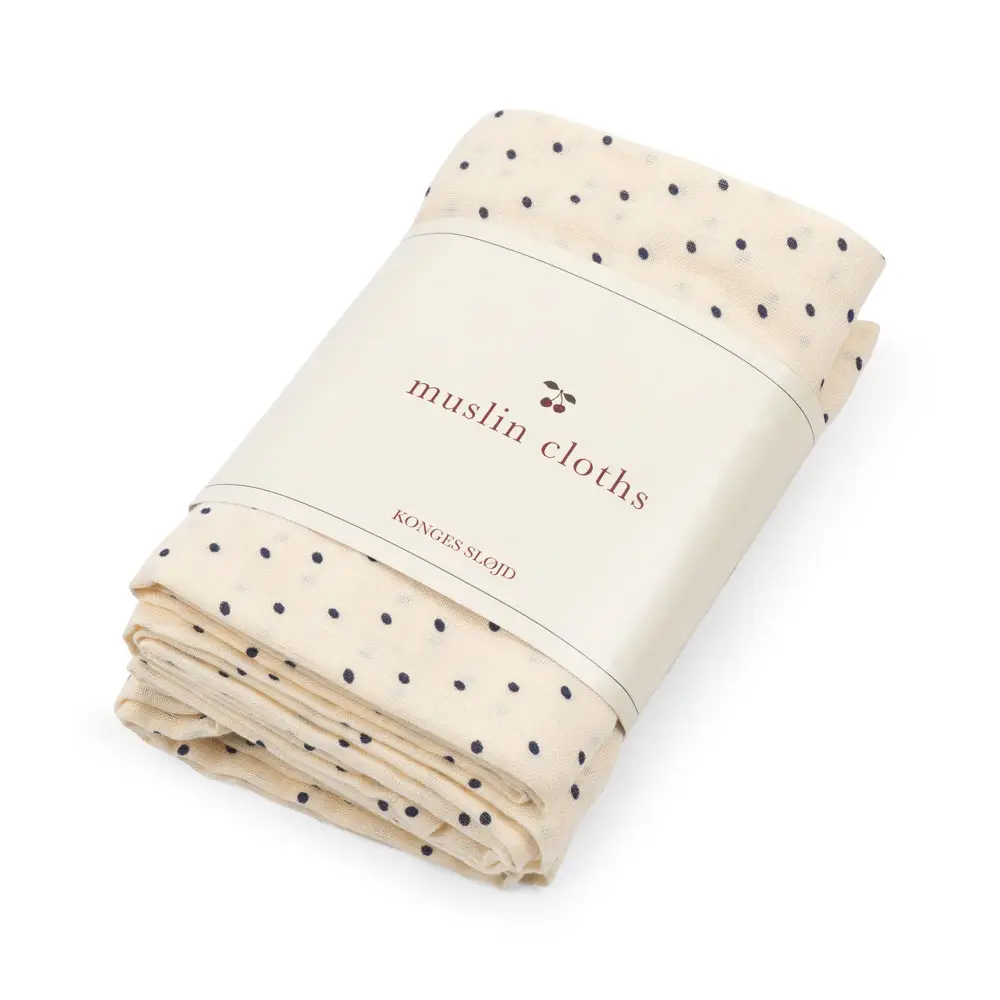 Konges Sløjd Musliiniliinat 3-pack GOTS Estate Dot