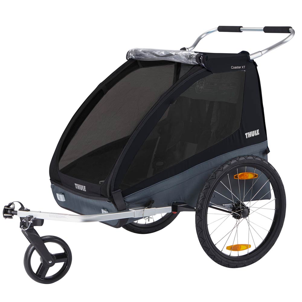 Thule Coaster XT -pyörävaunu + rattaat Musta