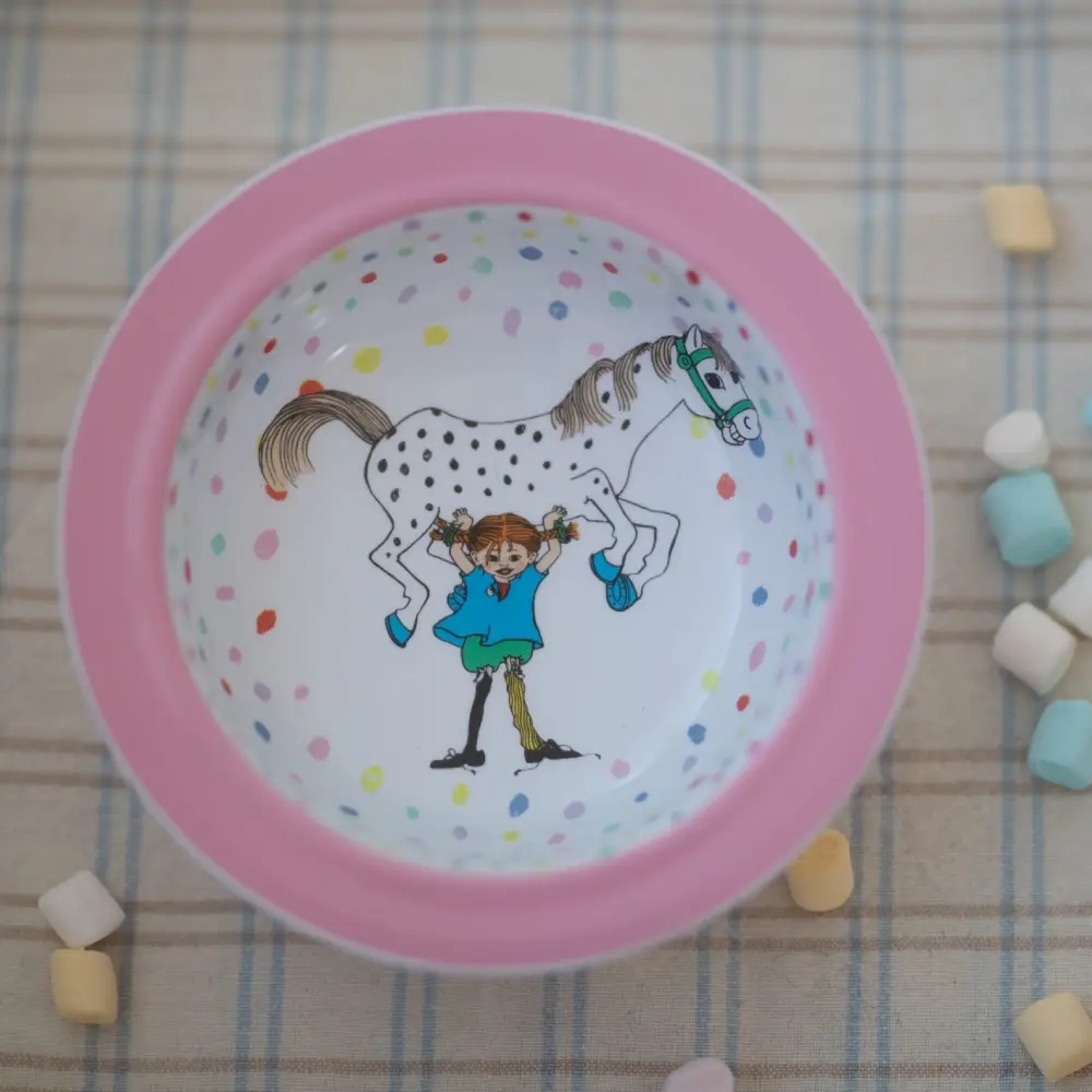 Rätt Start Pippi Syntymäpäivälautanen, Imukuppi, Vaaleanpunainen