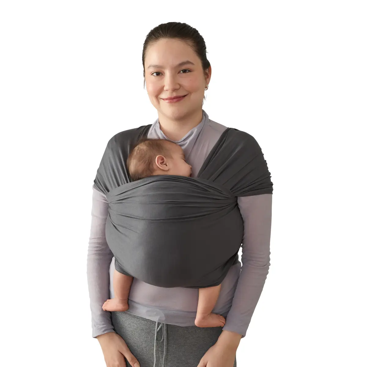 Ergobaby Aura Wrap vauvan kääre pehmeä musta