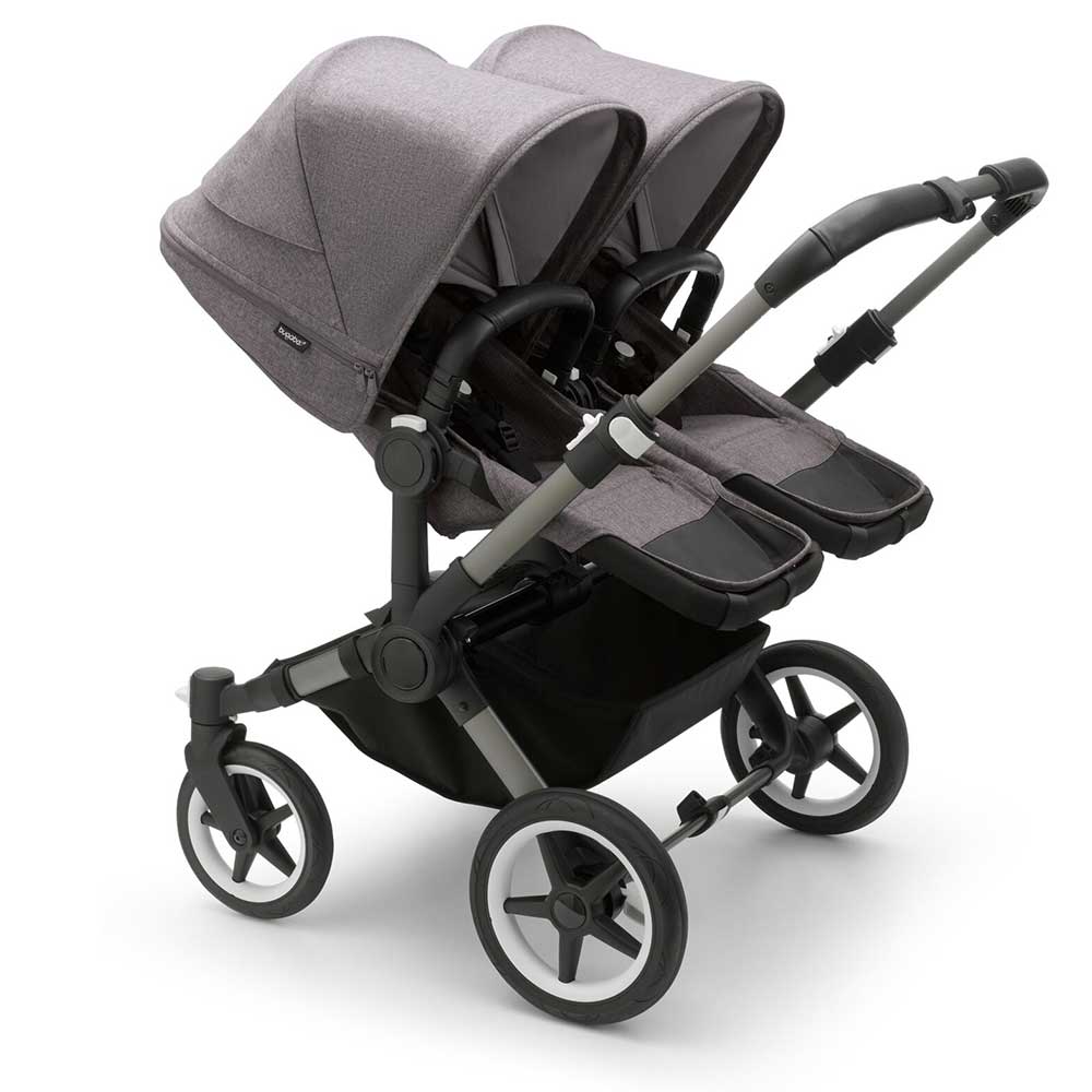 Bugaboo Donkey 5 Duo -rattaat Grey Melange (harmaa)
