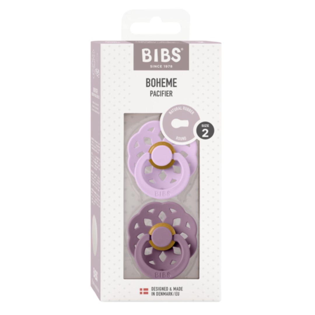 BIBS pöytäliina Boheme 2-pack 6-18m Violet Sky/Mauve