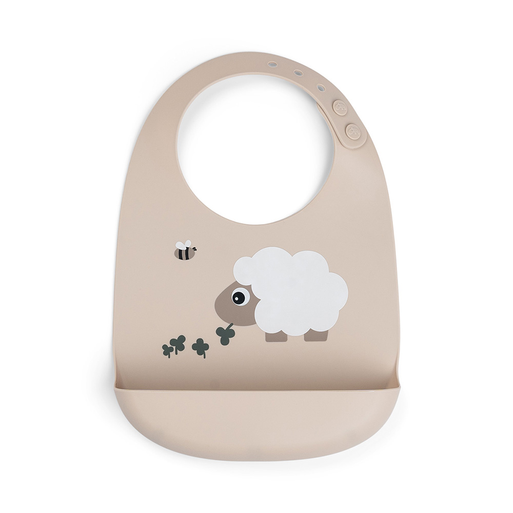 Done by Deer silikoninen ruokalappu Sheepy Sand