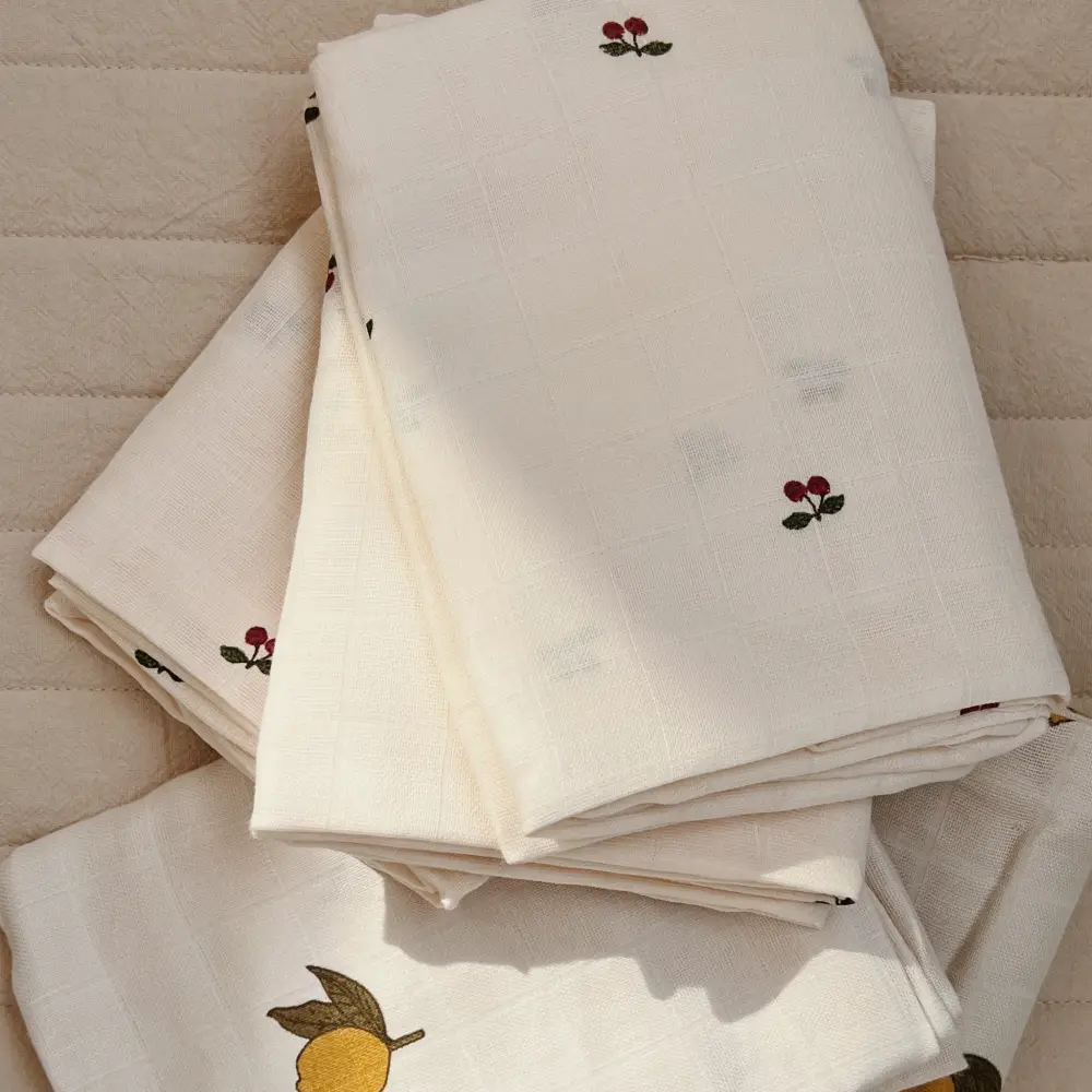 Konges Sløjd Musliiniliinat 3-pack GOTS Cherry