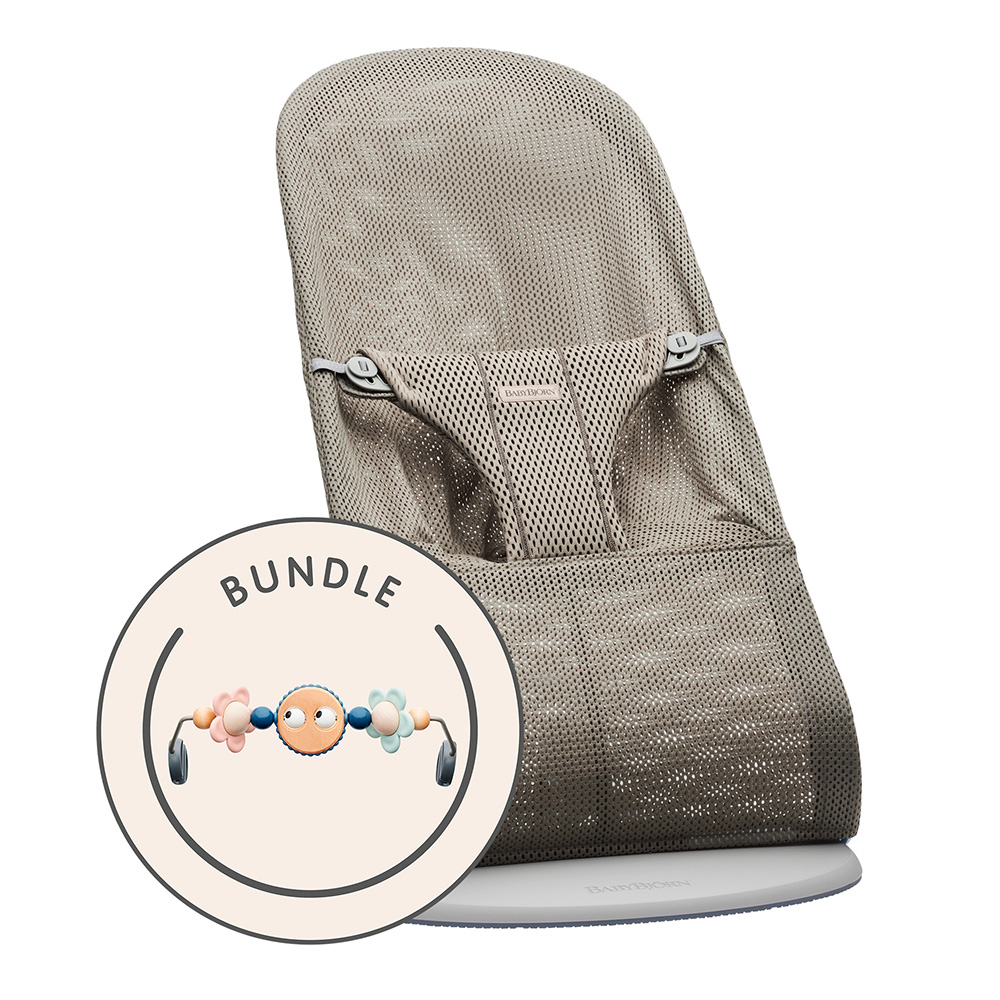 Babybjörn lastenvahti GreyBeige, Mesh leikkikeppipastellilla