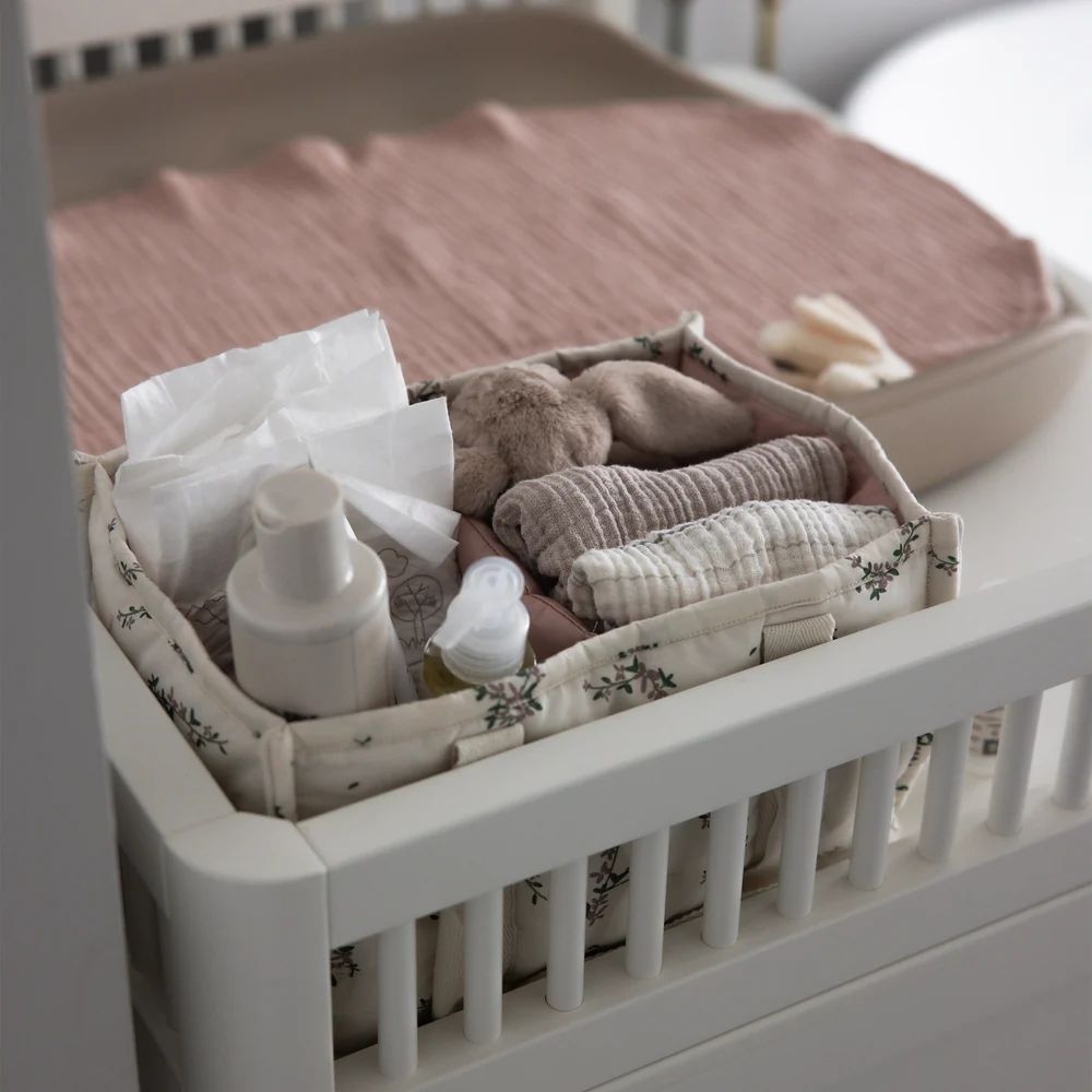Sebra diaper caddy powder blossom