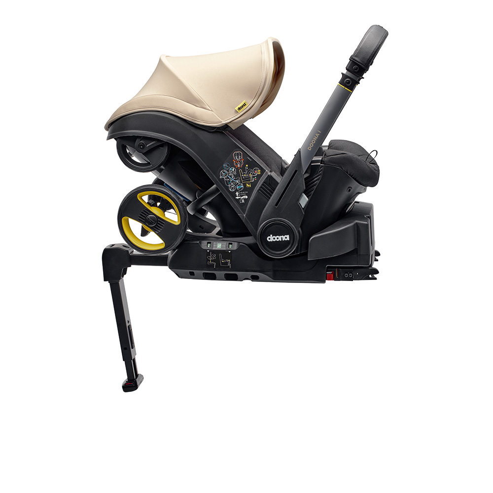 Doona isofix-jalusta Doonaa varten lastenvaunuissa.