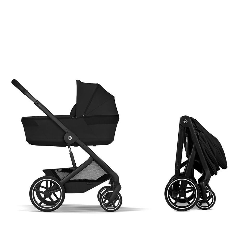  Cybex Balios S Lux Black, sis. kokoontaitettavan vaunukopan Moon Black