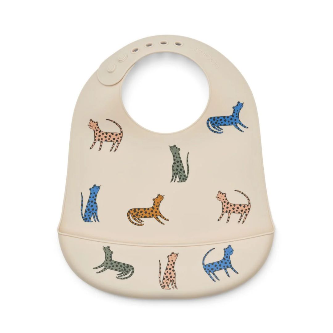 Liewood Tilda Silikoni Bib 2-pack Leopard multi mix