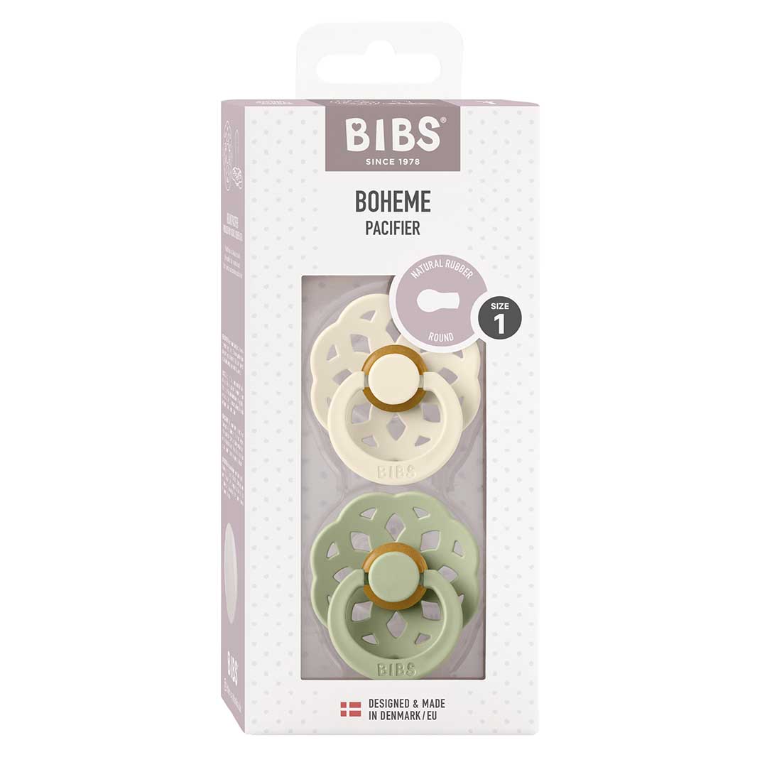 BIBS pöytäliina Boheme 2-pakkaus 0-6m Ivory/Sage