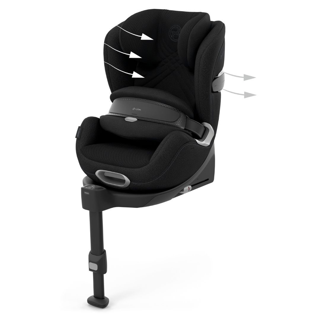 Cybex Anoris T2 -auton istuin w Airbag i-size Plus Sepia Black -musta