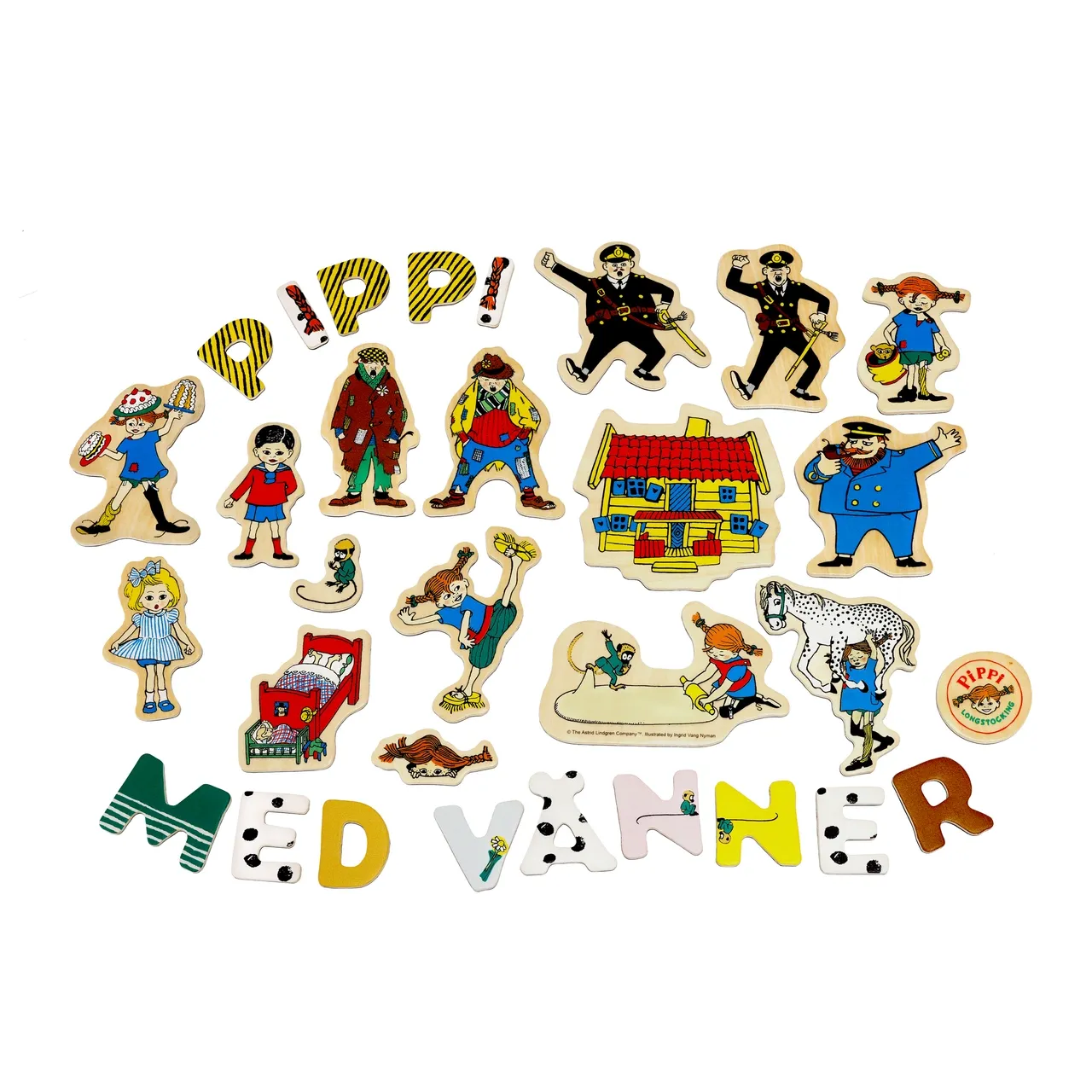 Pippi Magneettiset kirjaimet + Figuurit