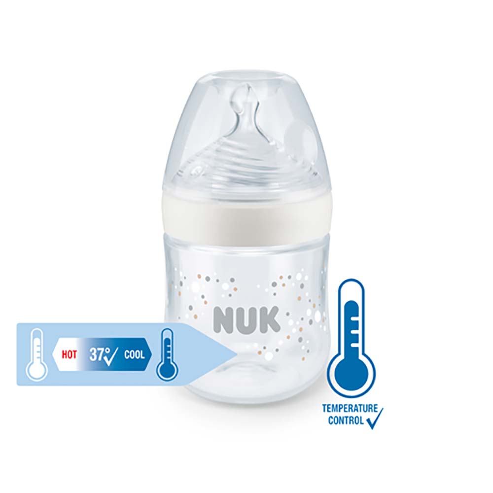 NUK Nature Sense tuttipullo 150ml Valkoinen