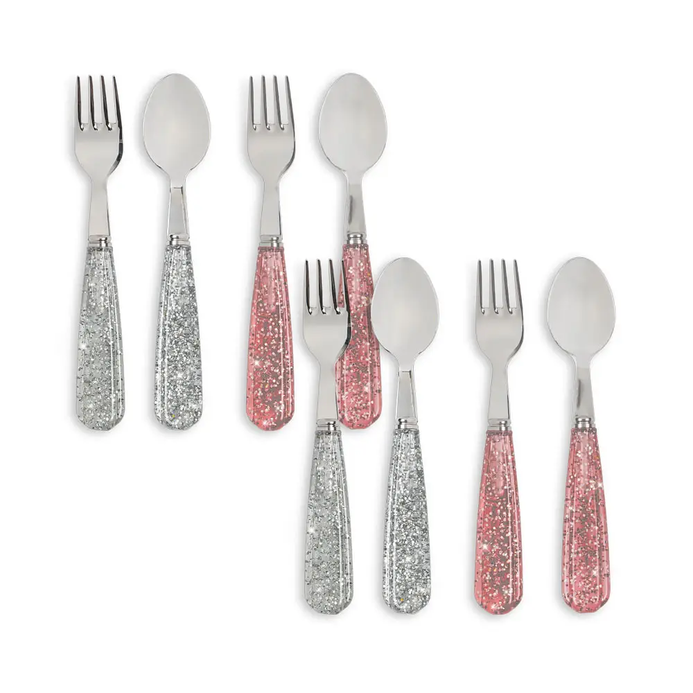 Konges Sløjd Kimaltelevat aterimet 8-pack – Sparkling Blush/Blue