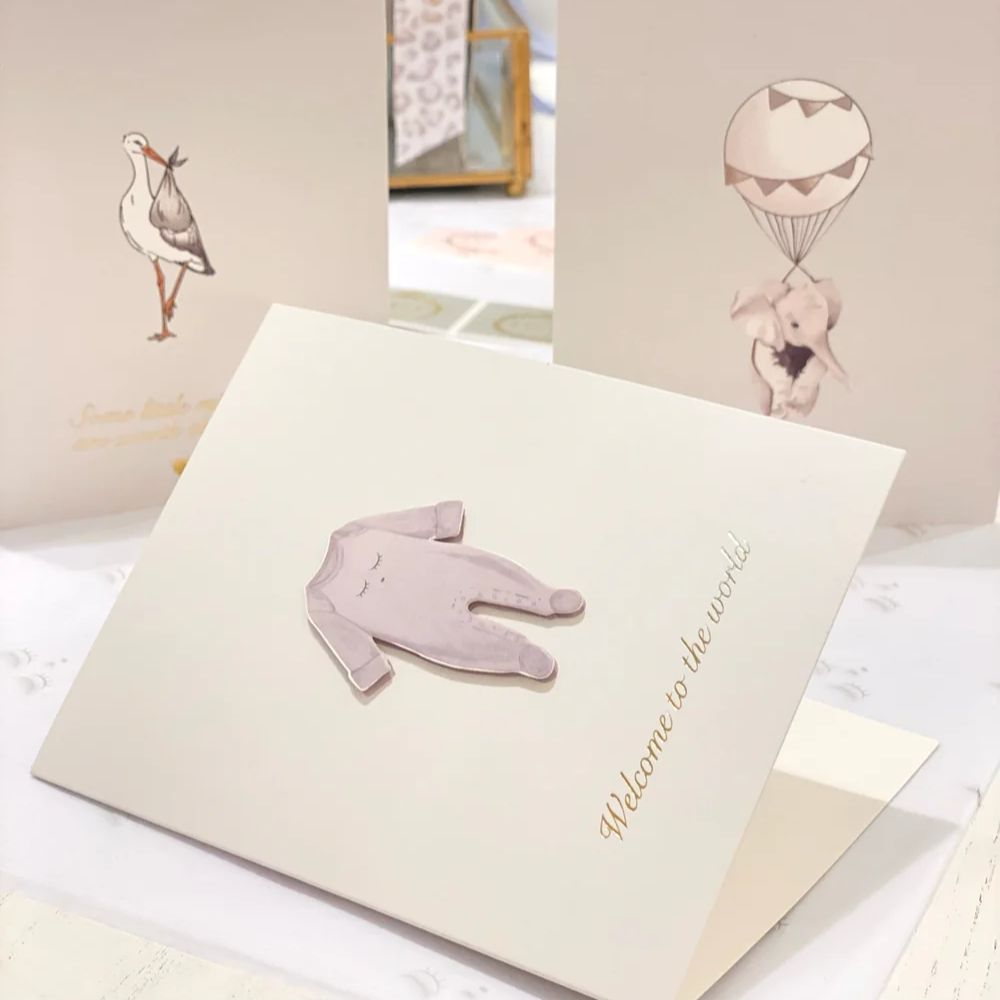 Livly Welcome To The World Onnittelukortti Valkoinen