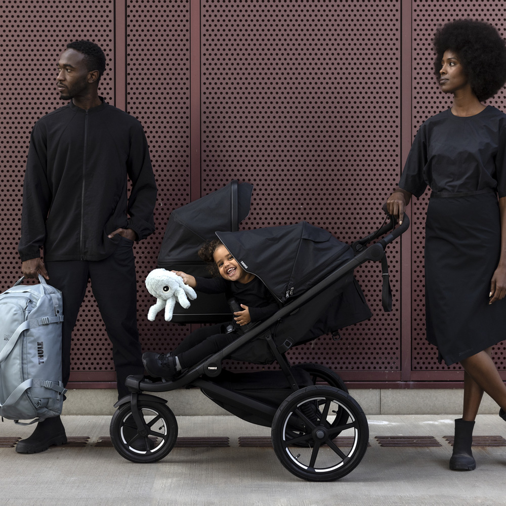 Thule Urban Glide 3 -lastenrattaat kahdelle lapselle