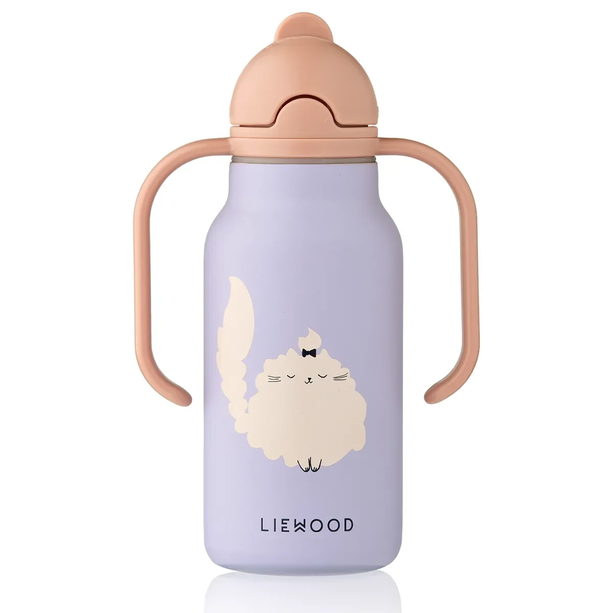 Liewood Kimmie vesipullo 250 ml Cat / Warm lilac