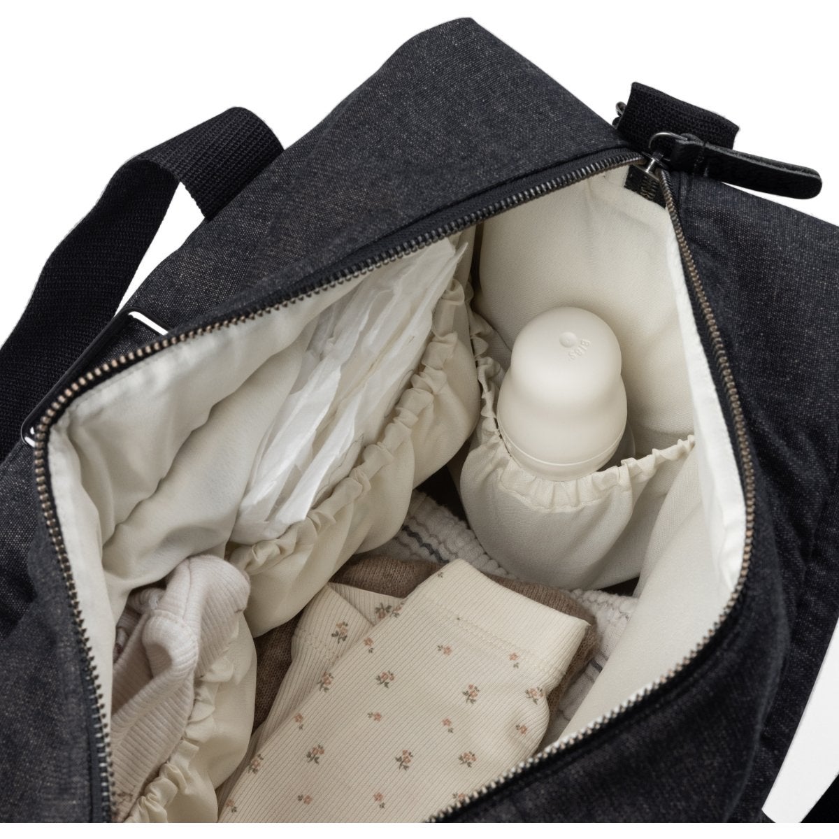 Sebra On-the-go-hoitolaukku dark grey melange