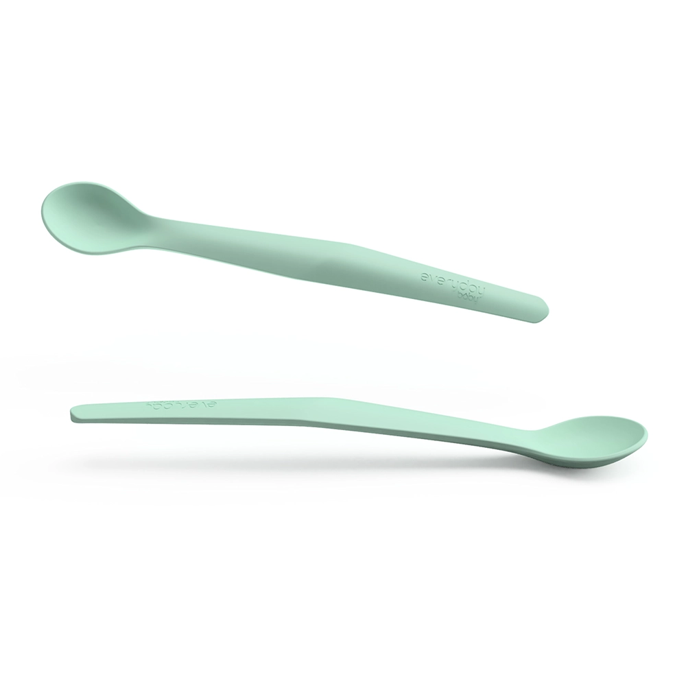 Everyday Baby silikonilusikka 2-pakkaus Mint Green