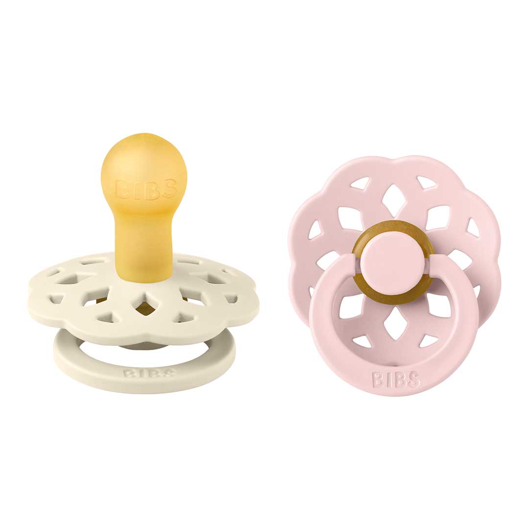 BIBS tutti Boheme 2-pack 0-6m Ivory/Blossom (norsunluu/kukka)