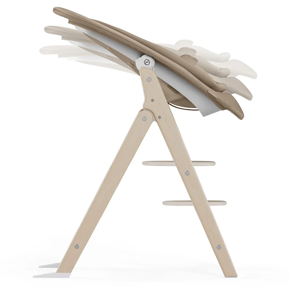 Cybex Click & Fold Ruokailutuoli 4-in-1 All White