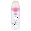 NUK First Choice+ Flow Control tuttipullo 300 ml Vaaleanpunainen