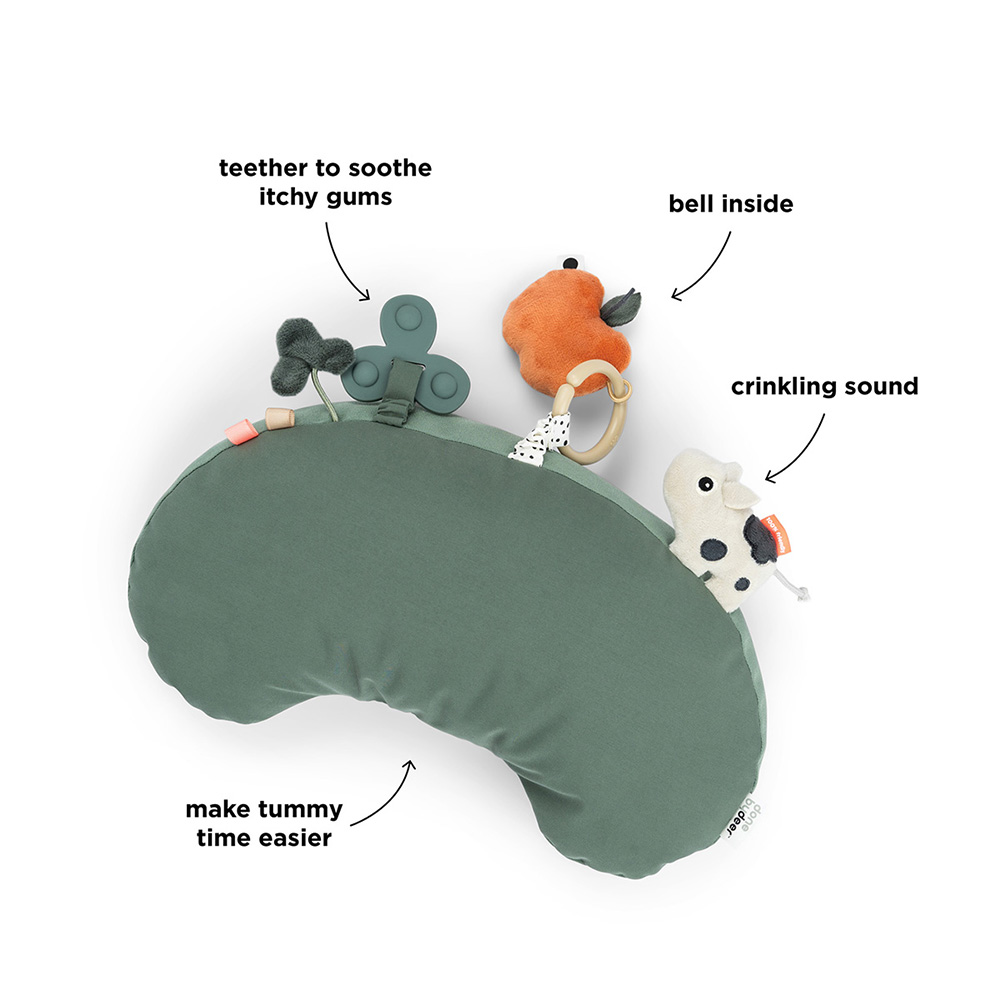 Done by Deer Tummy time aktiviteettityyny Tiny farm Green