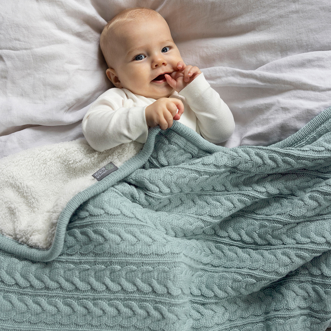 Vinter & Bloom Cuddly vauvan peitto Sage Vihreä