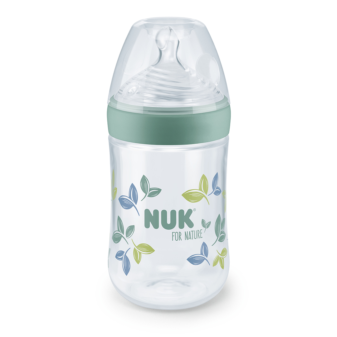 NUK for Nature silikoninen tuttipullo sekavärinen 260ml