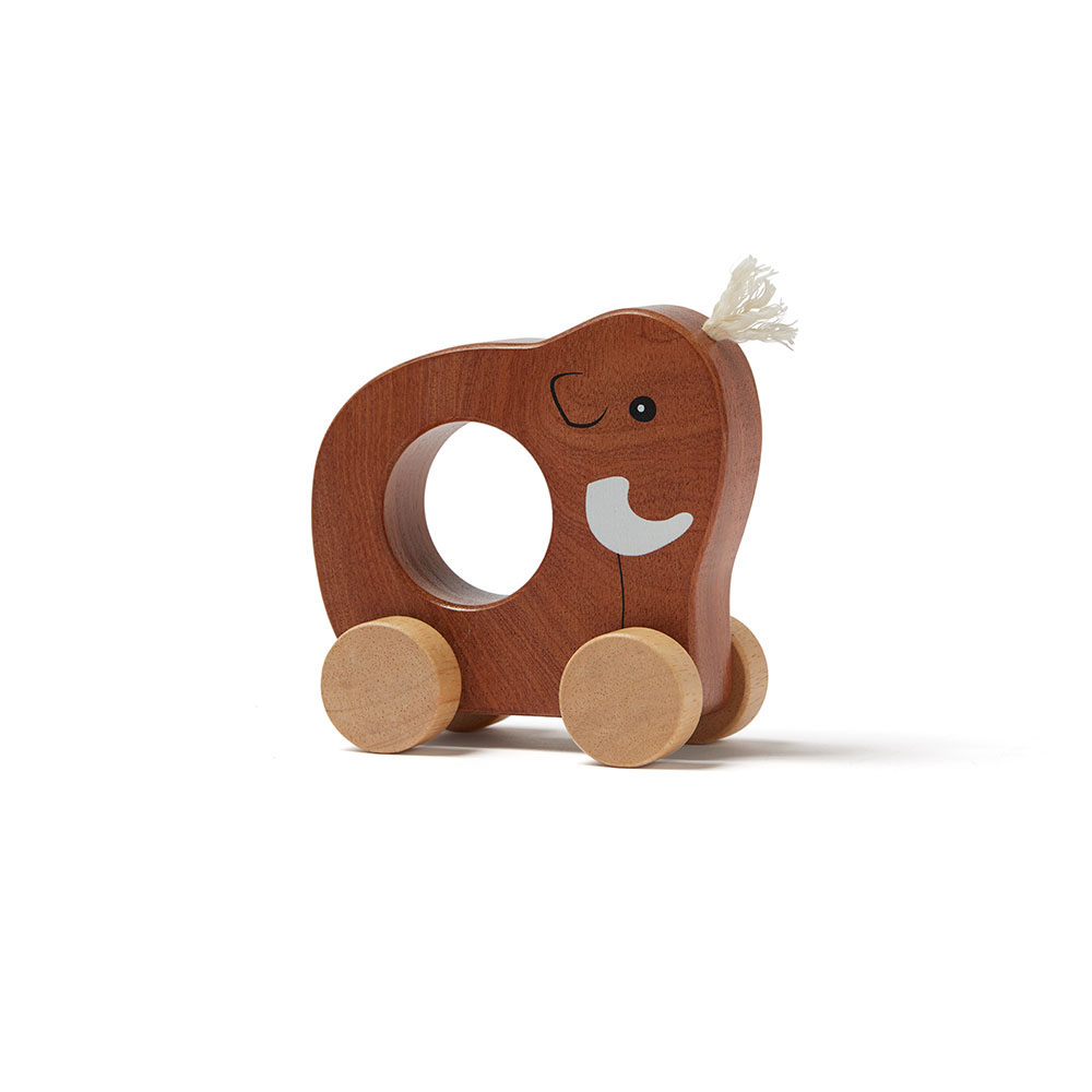 Kids Concept Mammut pyörillä ruskea NEO
