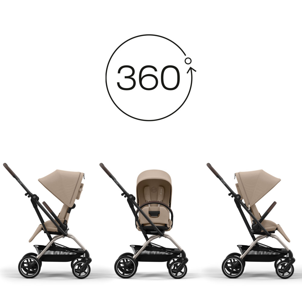 Cybex Eezy S Twist kääntyvä sulky Almond Beige 