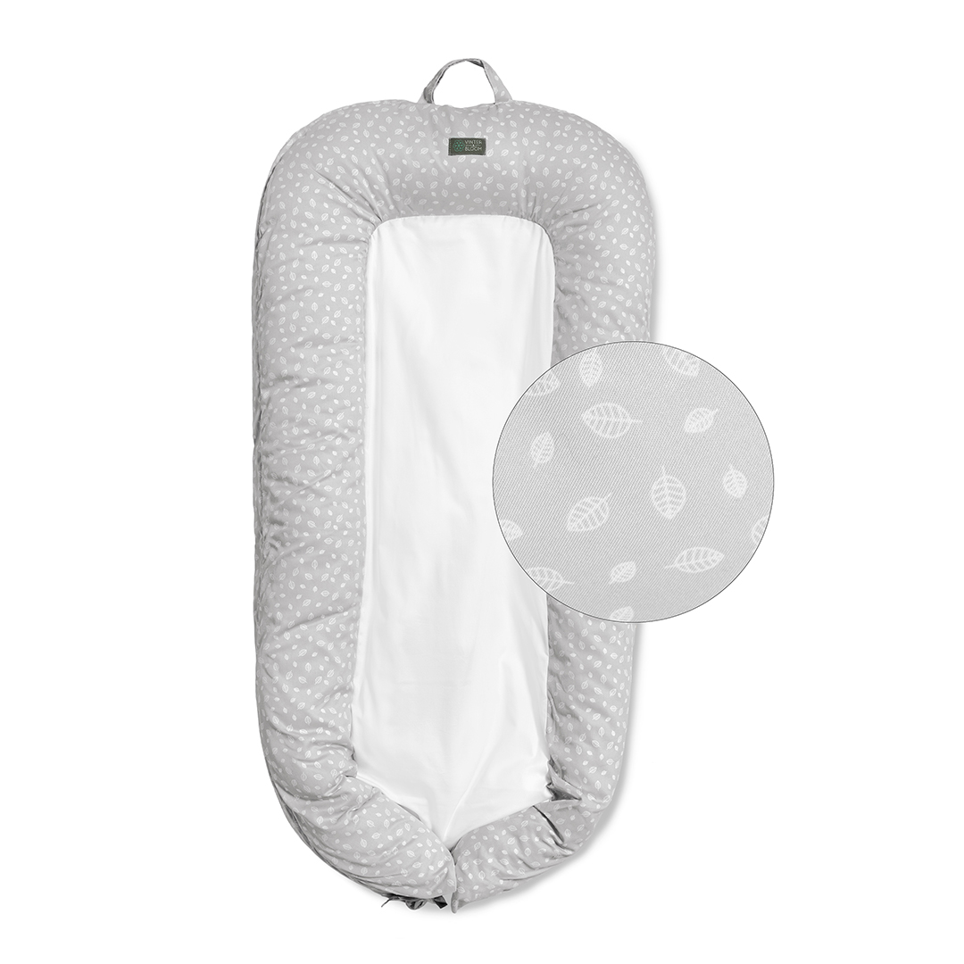 Vinter & Bloom vauvapesä Nordic Leaf Calm Harmaa