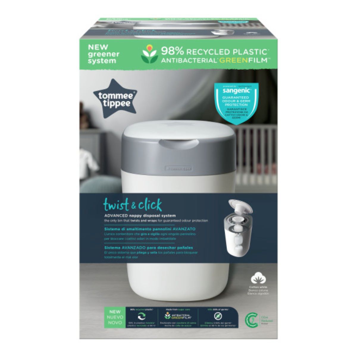 Tommee Tippee vaippasanko Sangenic Twist & Click Valkoinen