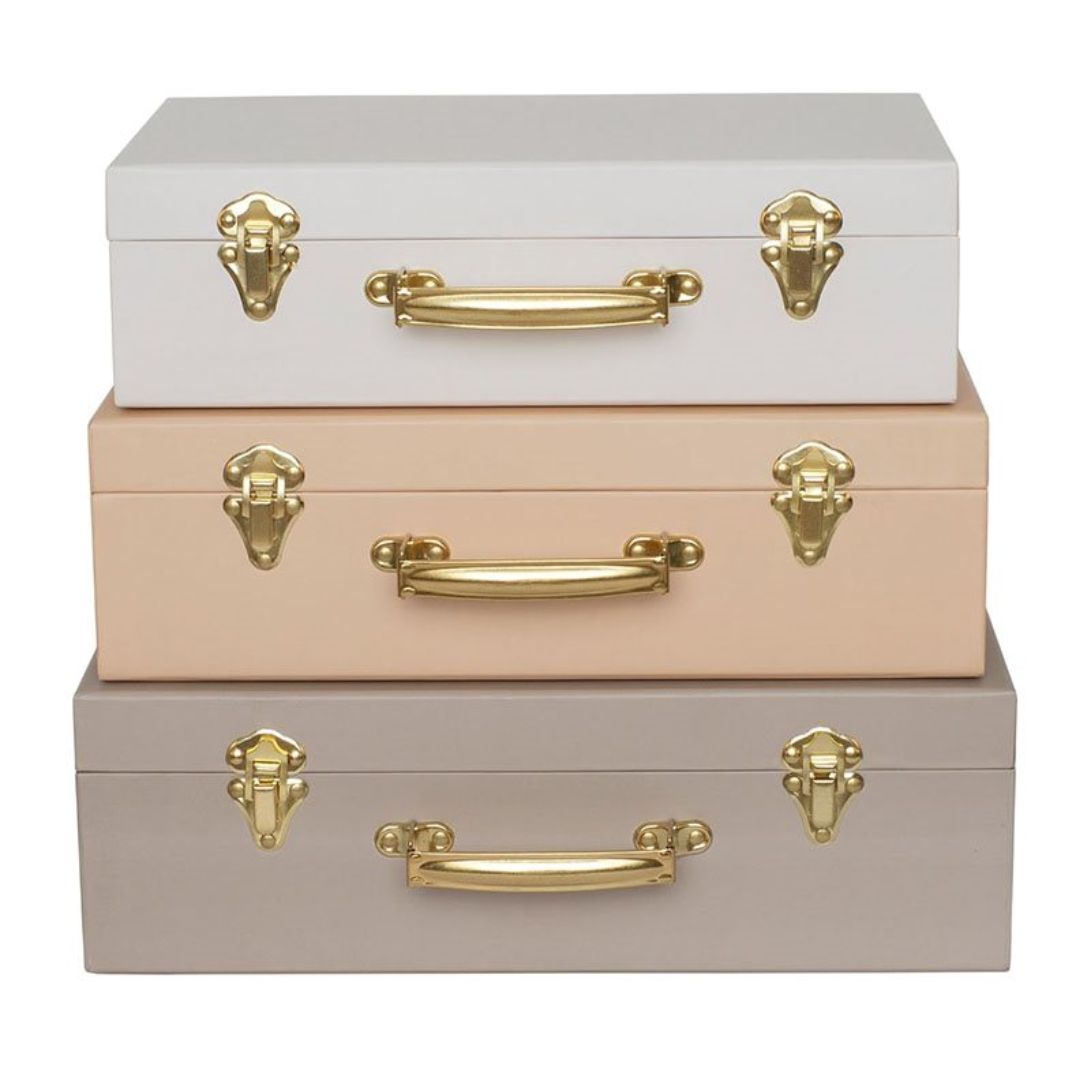 JaBaDaBaDo matkalaukku beige 3kpl