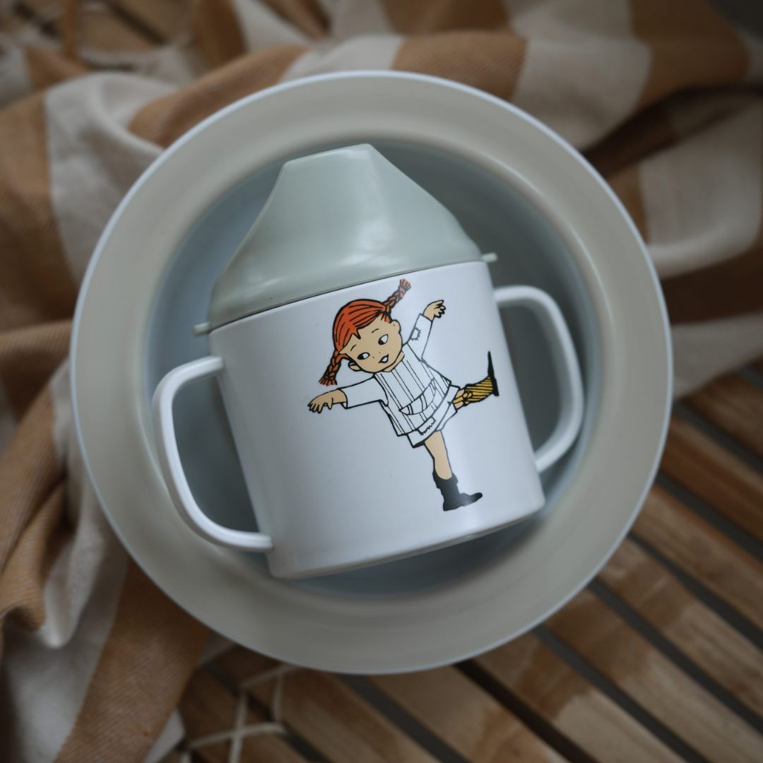 Rätt Start Pippi Cirkus imukuppilautanen beige